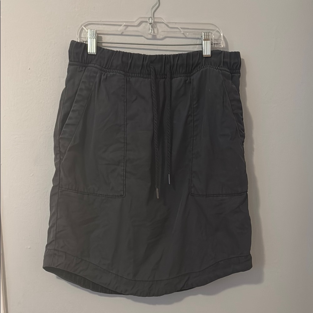 Anthropologie Gray Knee-Length Cargo Skirt